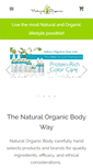 Mobile Screenshot of naturalorganicbody.com